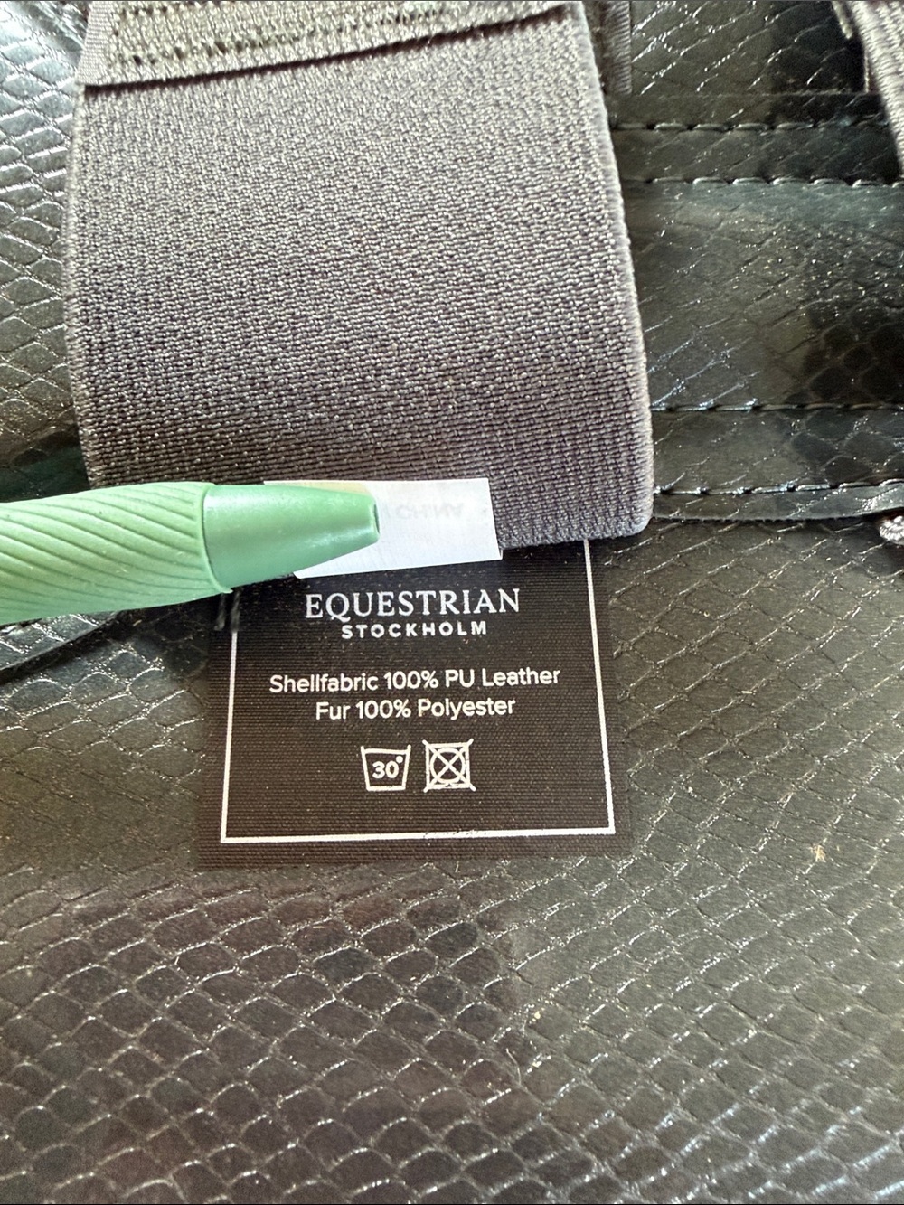 Equestrian Stockholm Fleece Lined Dark Grey Brushing Boots - Medium - Picture 10 of 12